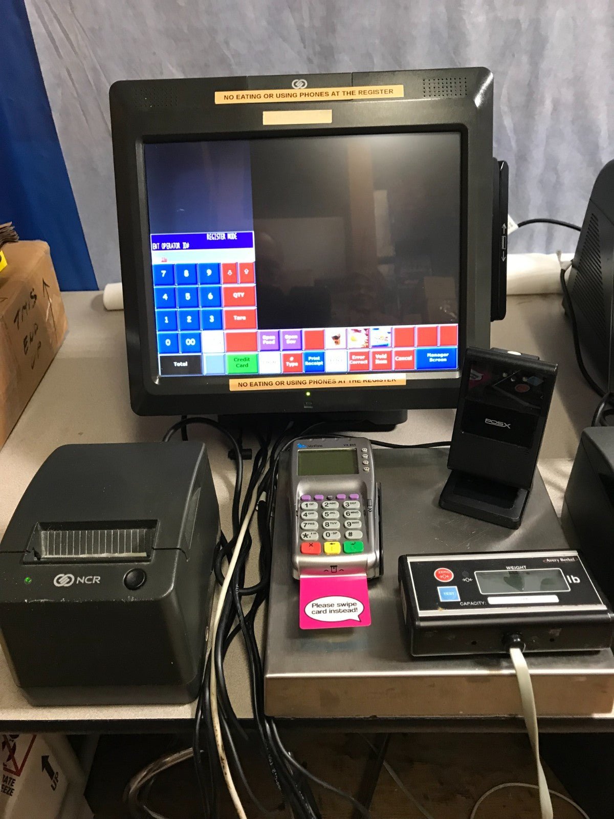 NCR Model 7403 Point-of-Sale Terminals with Printers, Scanners and Weight Scale - FranksFunkyStuff