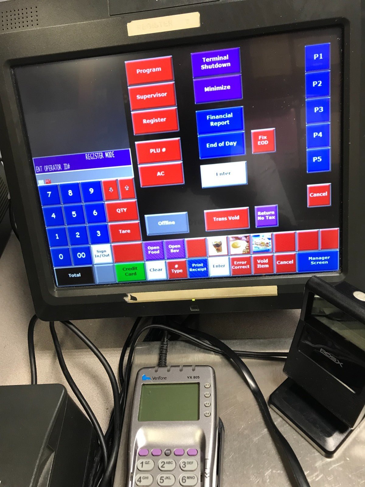 NCR Model 7403 Point-of-Sale Terminals with Printers, Scanners and Weight Scale - FranksFunkyStuff