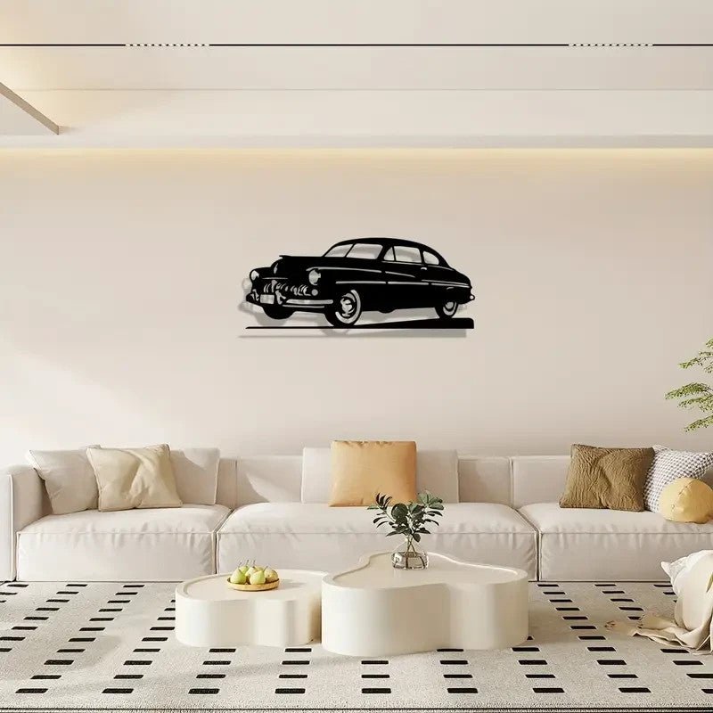 NEW 1949 Mercury Cruiser Metal Car Silhouette Large Size - FranksFunkyStuff