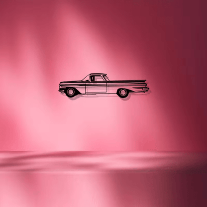 NEW 1959 CHEVROLET EL CAMINO METAL Silhouette Sculpture Wall Art - FranksFunkyStuff