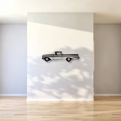 NEW 1959 CHEVROLET EL CAMINO METAL Silhouette Sculpture Wall Art - FranksFunkyStuff