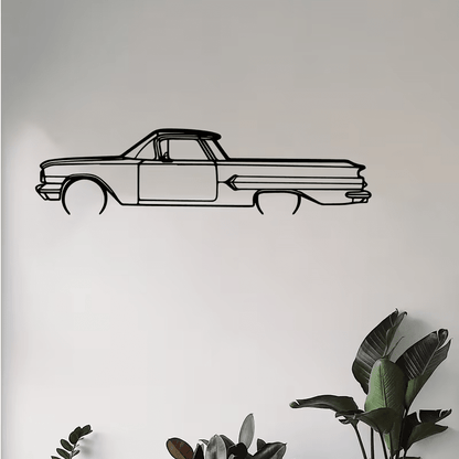 NEW 1960 CHEVY EL CAMINO Metal Silhouette Wall Art - FranksFunkyStuff