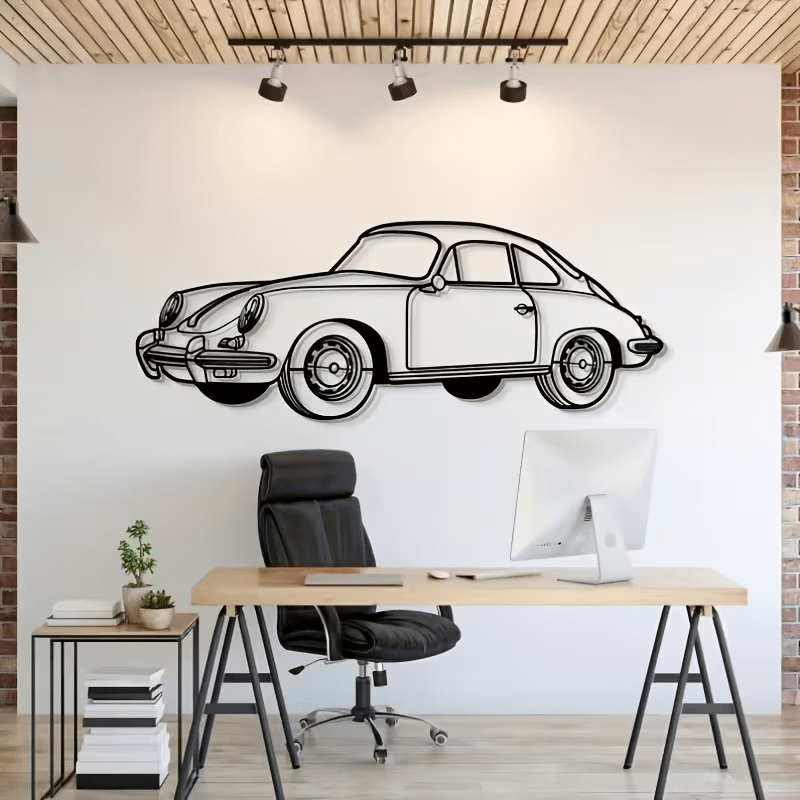 NEW 356 Porsche Car Die Cut Metal Silhouette - FranksFunkyStuff