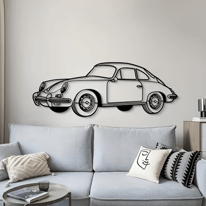 NEW 356 Porsche Car Die Cut Metal Silhouette - FranksFunkyStuff