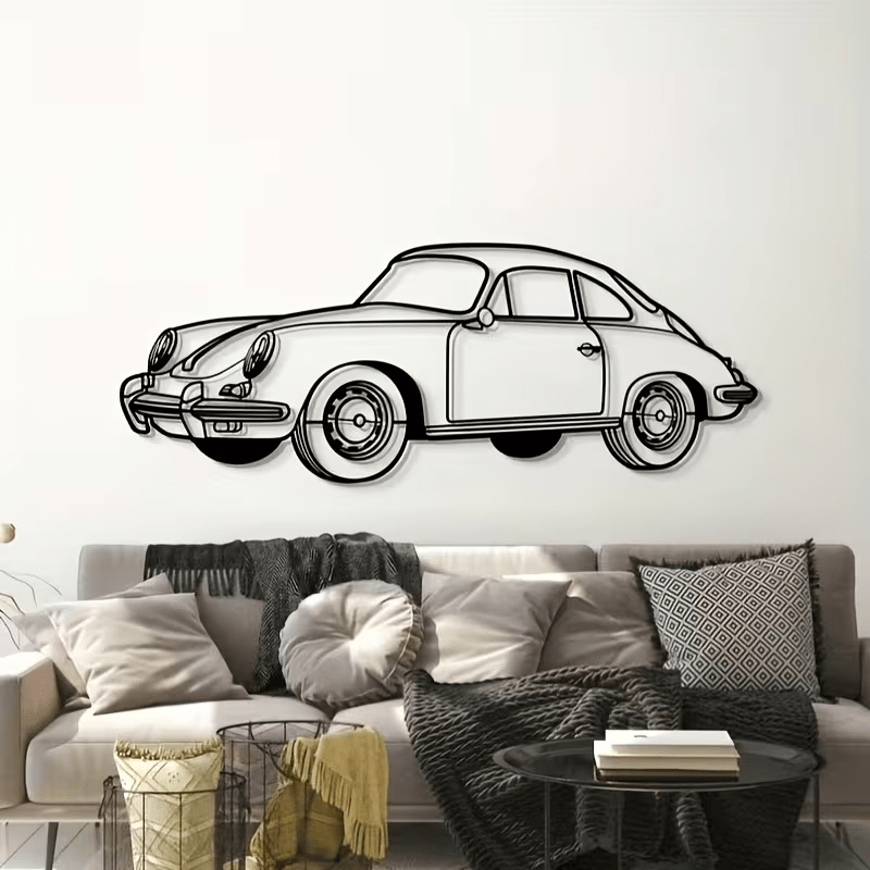 NEW 356 Porsche Car Die Cut Metal Silhouette - FranksFunkyStuff