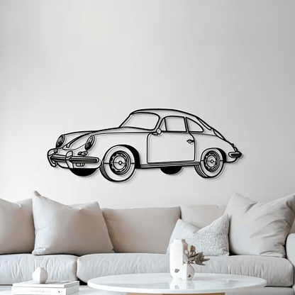 NEW 356 Porsche Car Die Cut Metal Silhouette - FranksFunkyStuff