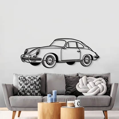 NEW 356 Porsche Car Die Cut Metal Silhouette - FranksFunkyStuff