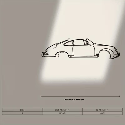 NEW 356 Porsche Metal Silhouette - FranksFunkyStuff