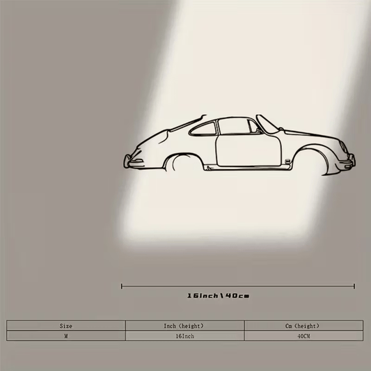 NEW 356 Porsche Metal Silhouette - FranksFunkyStuff