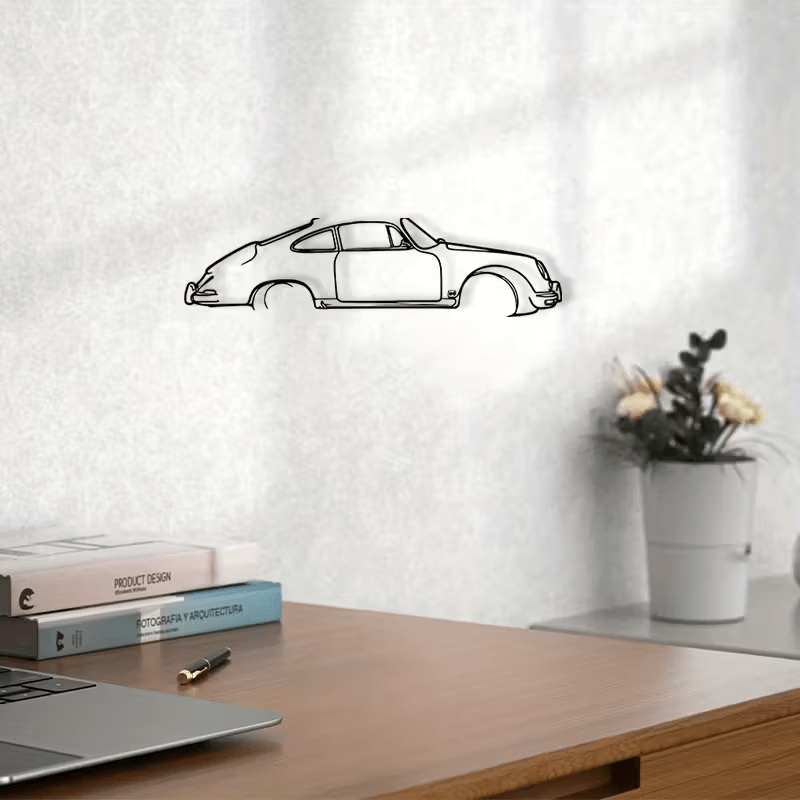 NEW 356 Porsche Metal Silhouette - FranksFunkyStuff