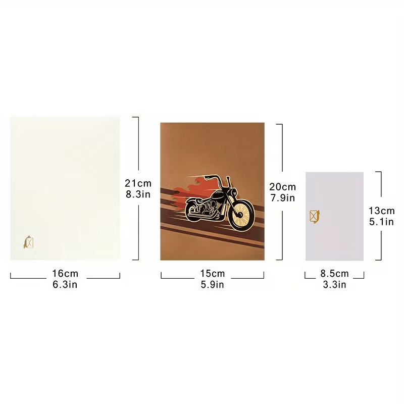 NEW 3D Pop-Up Motorcycle Greeting Card - FranksFunkyStuff