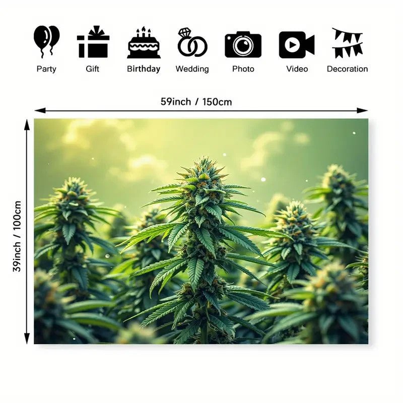 NEW 420 Vibrant Cannabis-Themed Wall Tapestry - FranksFunkyStuff