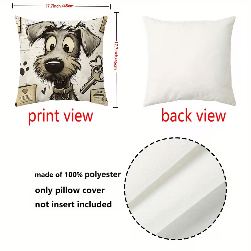 NEW 4pcs of Cartoon Dog Pattern Pillow Covers ( Set of 4 ) - FranksFunkyStuff