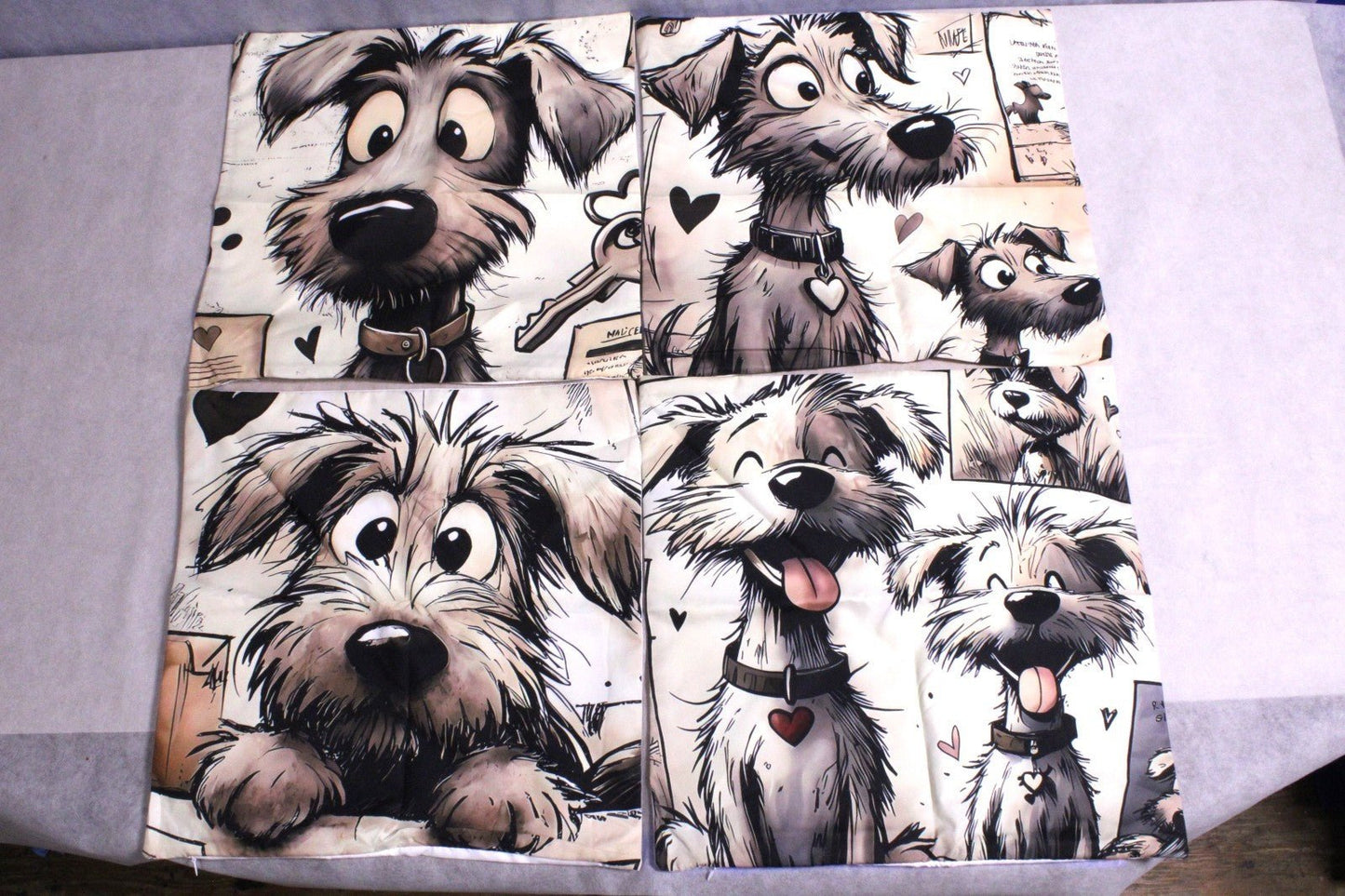 NEW 4pcs of Cartoon Dog Pattern Pillow Covers ( Set of 4 ) - FranksFunkyStuff