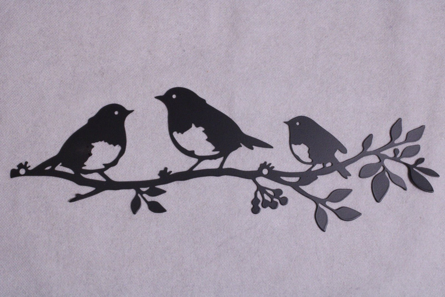 NEW 5 Birds On 2 Branches Metal Wall Decorations - FranksFunkyStuff