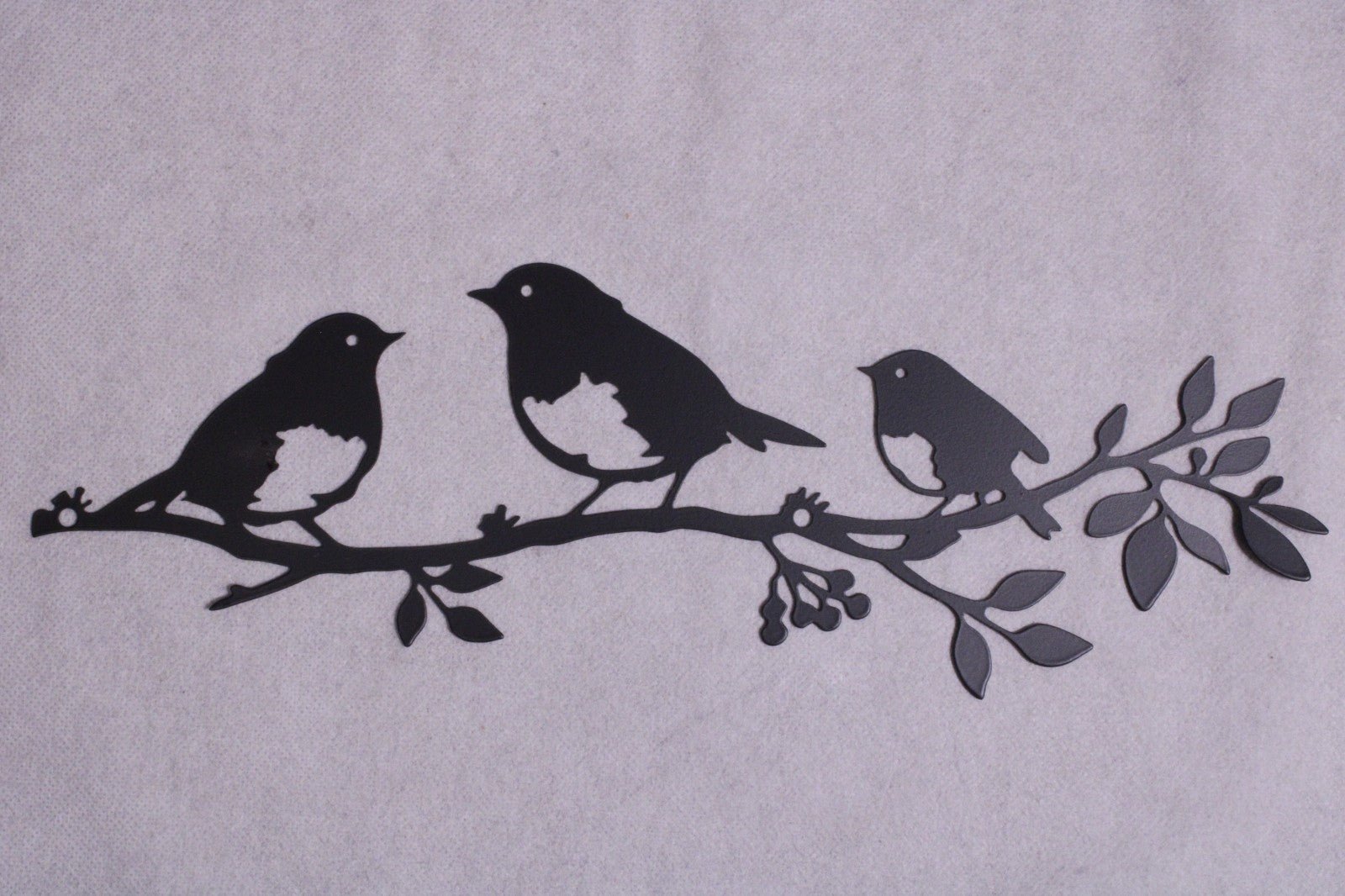 NEW 5 Birds On 2 Branches Metal Wall Decorations - FranksFunkyStuff