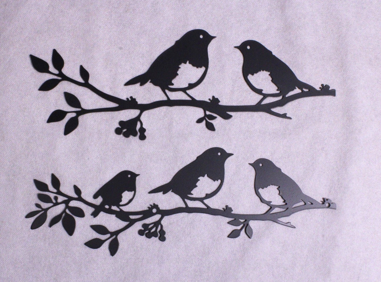 NEW 5 Birds On 2 Branches Metal Wall Decorations - FranksFunkyStuff