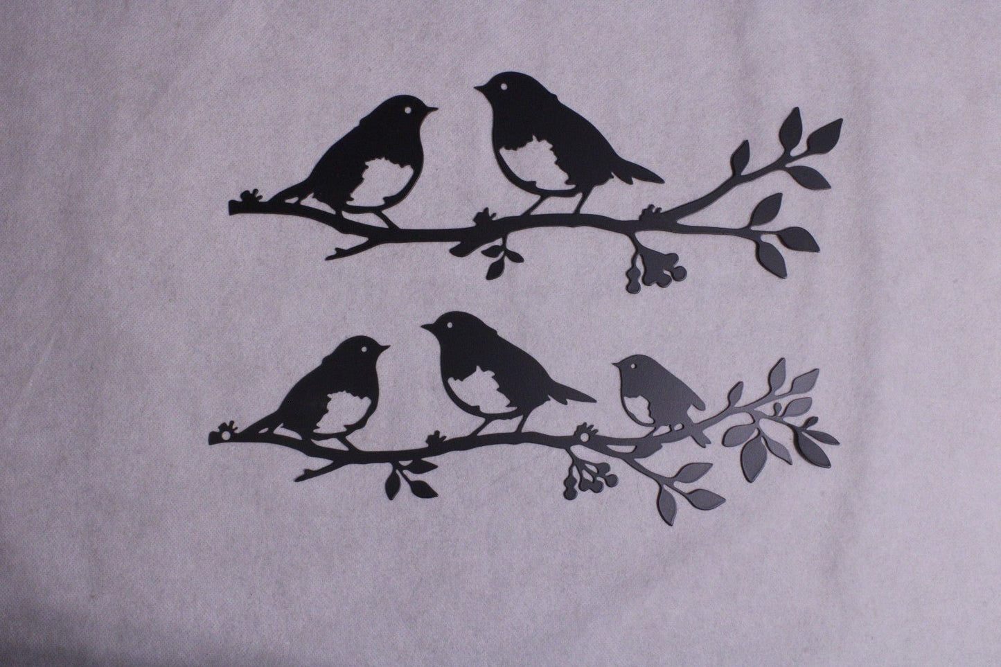 NEW 5 Birds On 2 Branches Metal Wall Decorations - FranksFunkyStuff