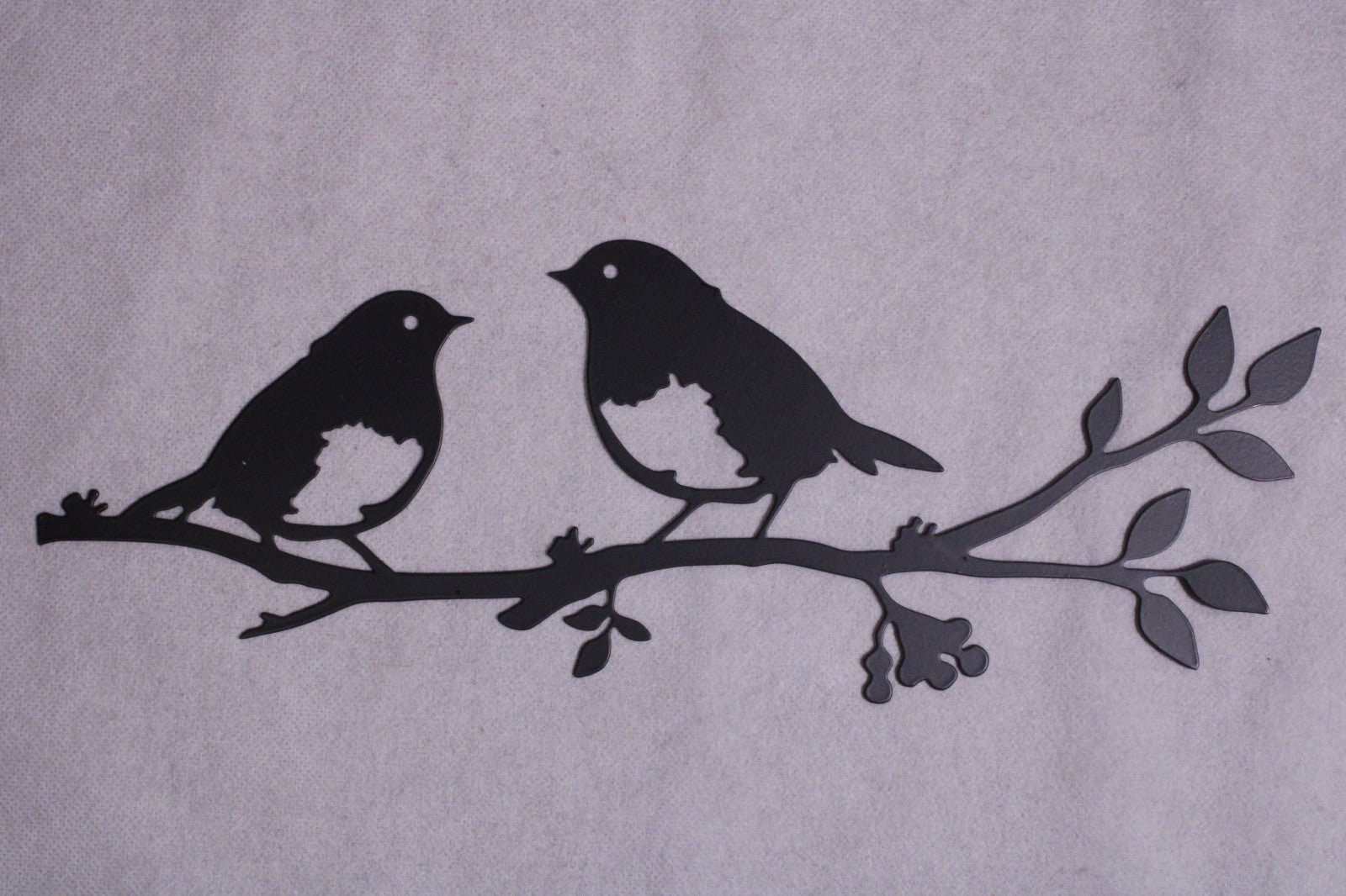 NEW 5 Birds On 2 Branches Metal Wall Decorations - FranksFunkyStuff