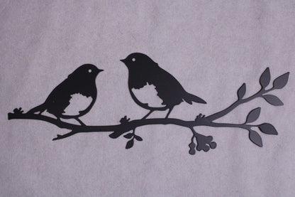 NEW 5 Birds On 2 Branches Metal Wall Decorations - FranksFunkyStuff