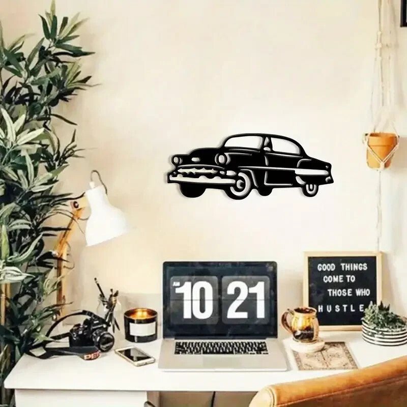 New 50's Chevy Metal Silhouette Wall Art - FranksFunkyStuff