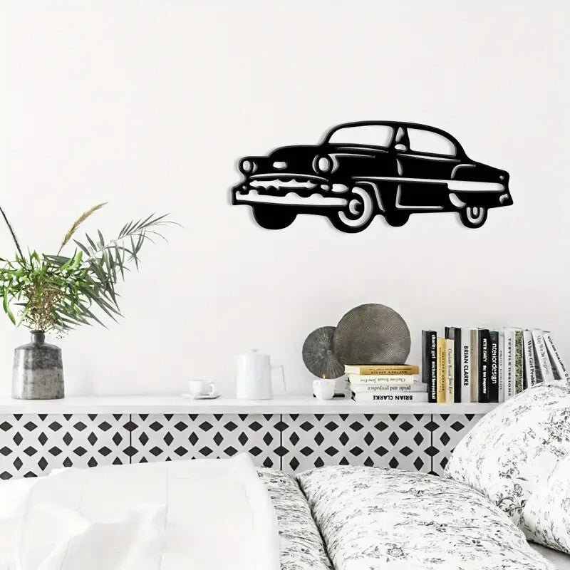 New 50's Chevy Metal Silhouette Wall Art - FranksFunkyStuff