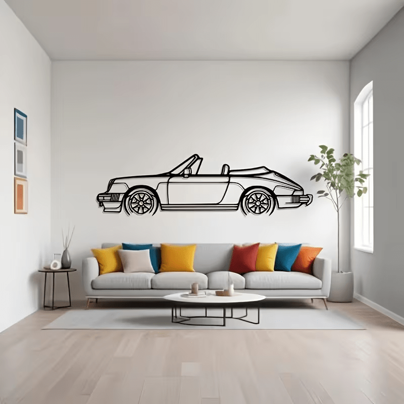 NEW 911 Convertible Vintage METAL Silhouette - FranksFunkyStuff
