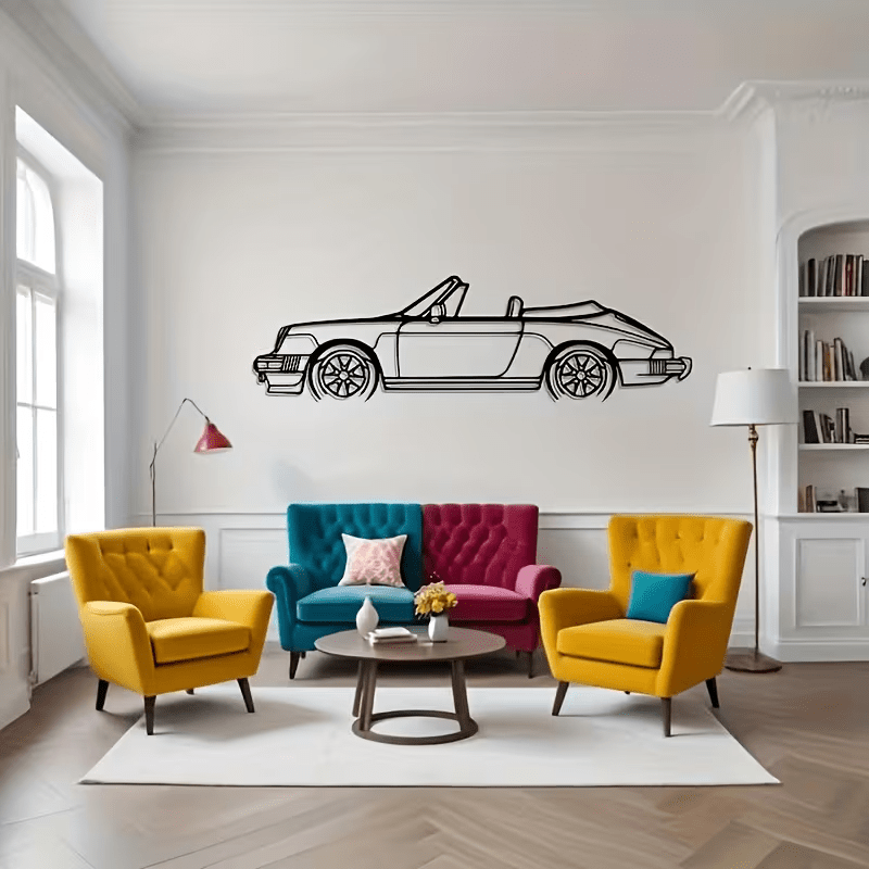 NEW 911 Convertible Vintage METAL Silhouette - FranksFunkyStuff