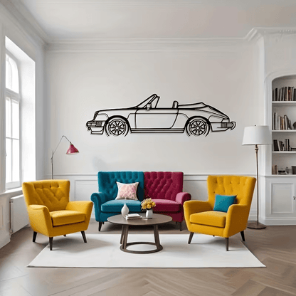 NEW 911 Convertible Vintage METAL Silhouette - FranksFunkyStuff