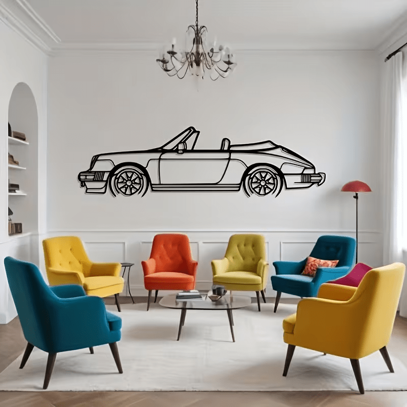 NEW 911 Convertible Vintage METAL Silhouette - FranksFunkyStuff