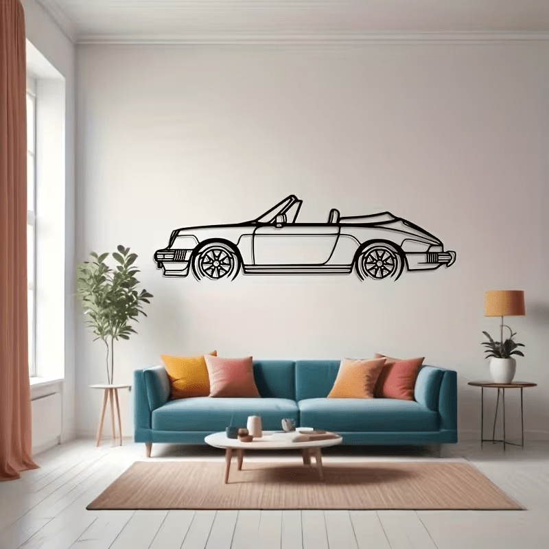 NEW 911 Convertible Vintage METAL Silhouette - FranksFunkyStuff