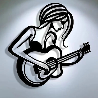 NEW Abstract Guitarist Metal Wall Art - FranksFunkyStuff