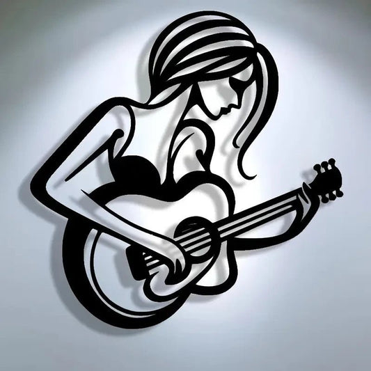 NEW Abstract Guitarist Metal Wall Art - FranksFunkyStuff