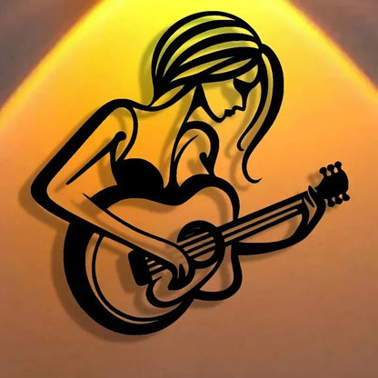NEW Abstract Guitarist Metal Wall Art - FranksFunkyStuff