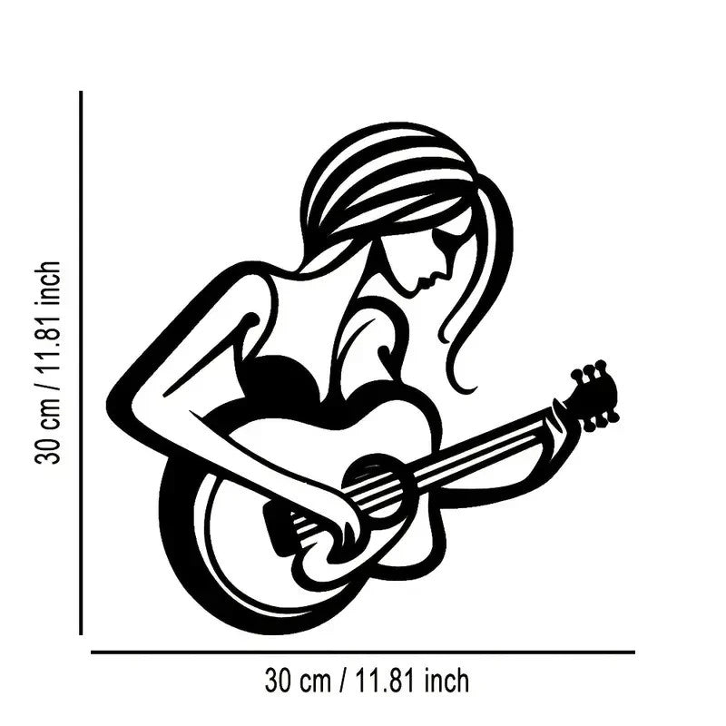 NEW Abstract Guitarist Metal Wall Art - FranksFunkyStuff