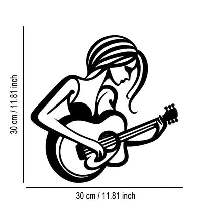 NEW Abstract Guitarist Metal Wall Art - FranksFunkyStuff