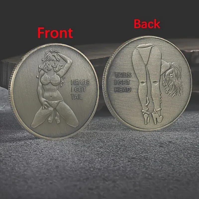 NEW Adult Decision Coin , Collectible Decision Surprise Coin 2 Sided - FranksFunkyStuff