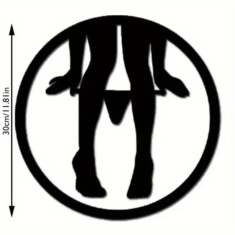NEW Alluring Sexy Female Metal Wall Art Modern Minimalist Silhouette - FranksFunkyStuff