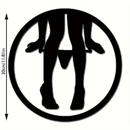 NEW Alluring Sexy Female Metal Wall Art Modern Minimalist Silhouette - FranksFunkyStuff