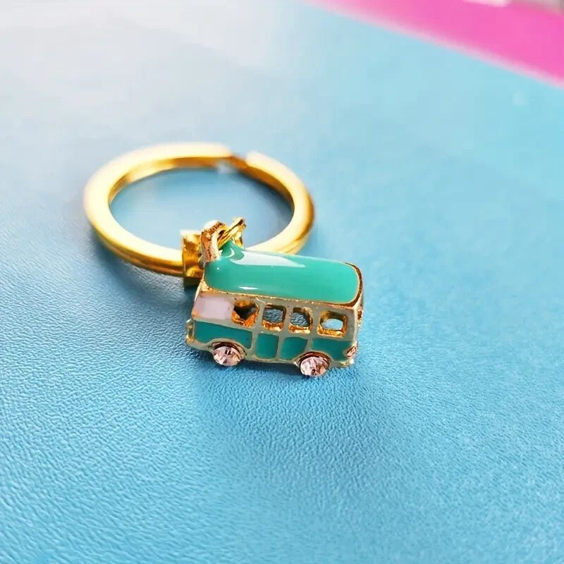 NEW Animated Volkswagen Look, Vintage - Style Bus Keychain - FranksFunkyStuff