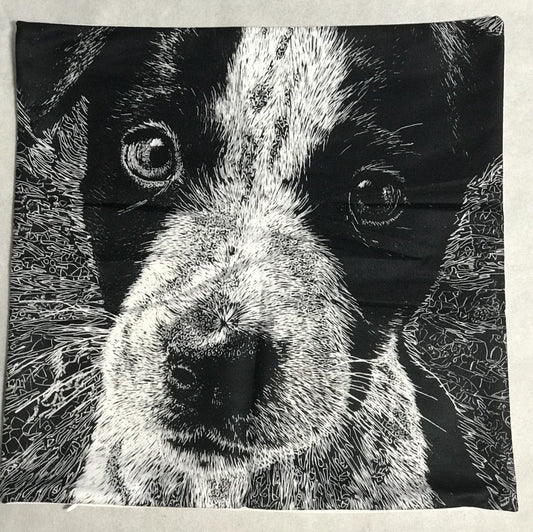 NEW Australian Cattle Dog Blue Heeler Pup Pillow Cover (1) - FranksFunkyStuff