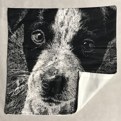 NEW Australian Cattle Dog Blue Heeler Pup Pillow Cover (1) - FranksFunkyStuff