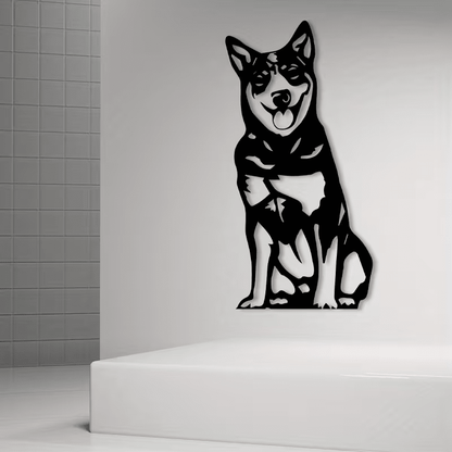 NEW Australian Cattle Dog Heeler Metal Silhouette Wall Art - FranksFunkyStuff