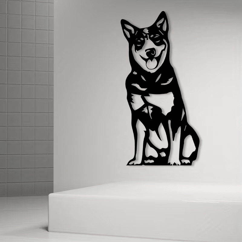 NEW Australian Cattle Dog Heeler Metal Silhouette Wall Art - FranksFunkyStuff