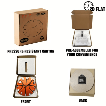 NEW Basketball Clock Quartz Movement - FranksFunkyStuff