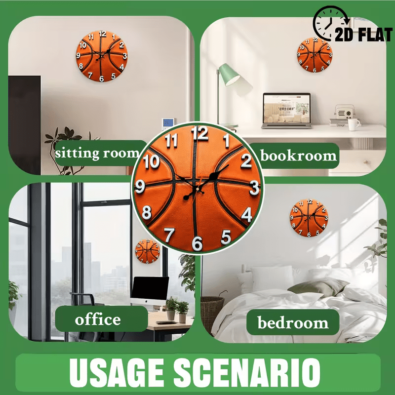 NEW Basketball Clock Quartz Movement - FranksFunkyStuff
