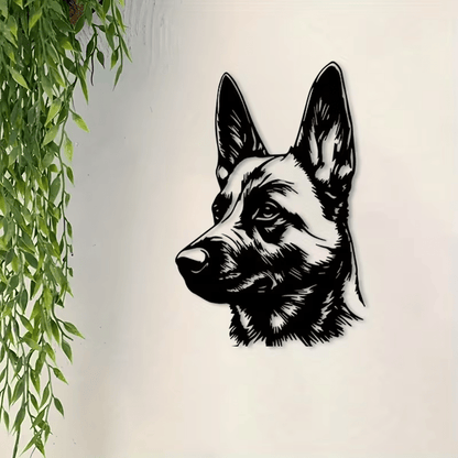NEW Belgian Malinois Metal Silhouette Wall Art - FranksFunkyStuff