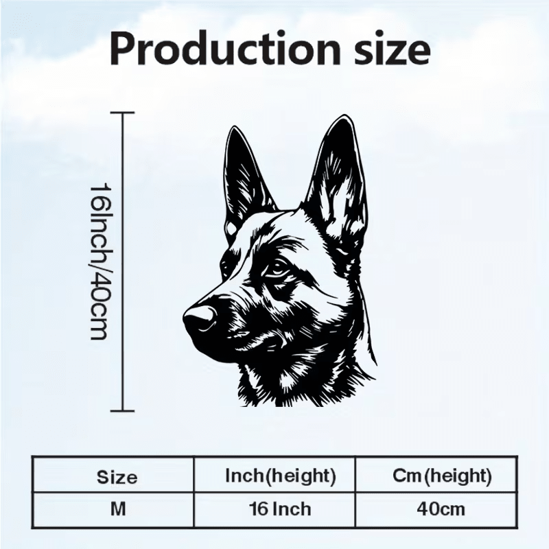 NEW Belgian Malinois Metal Silhouette Wall Art - FranksFunkyStuff