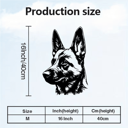 NEW Belgian Malinois Metal Silhouette Wall Art - FranksFunkyStuff