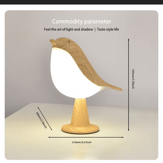 NEW Bird Desk Lamp, Small Table Lamp, Cordless 3 Touch Dimmable Light - FranksFunkyStuff